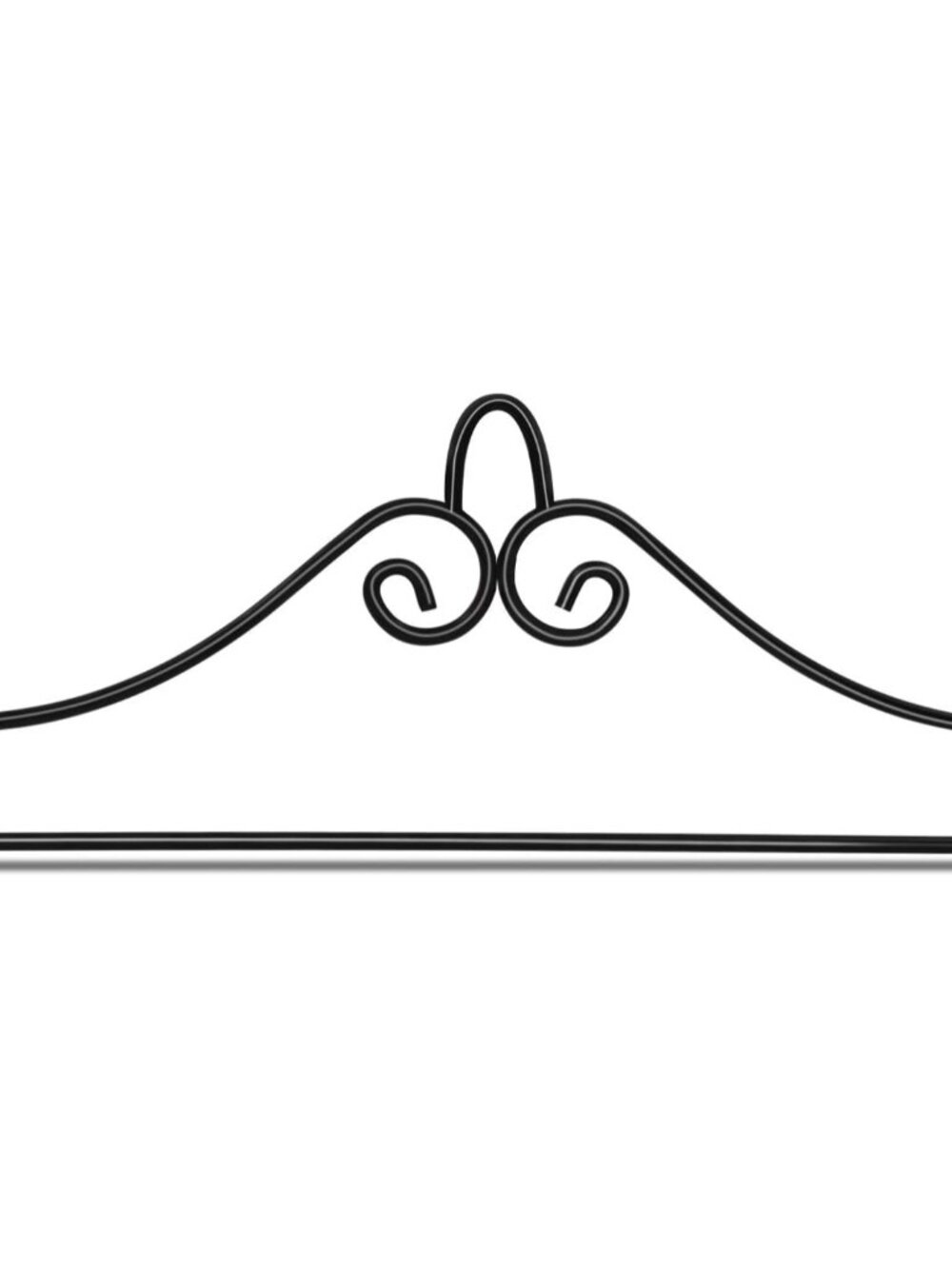 Wrought Iron Garden Flag Hanger - Garden Banner Holder Detached to Use - Rust Re